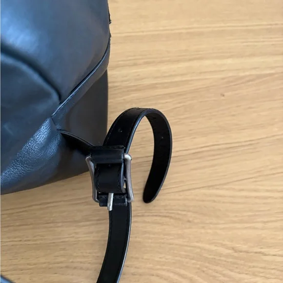 Frye Mini Olivia Black Leather Backpack - Picture 11 of 16